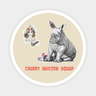 Chubby Unicorn Squad Magnet